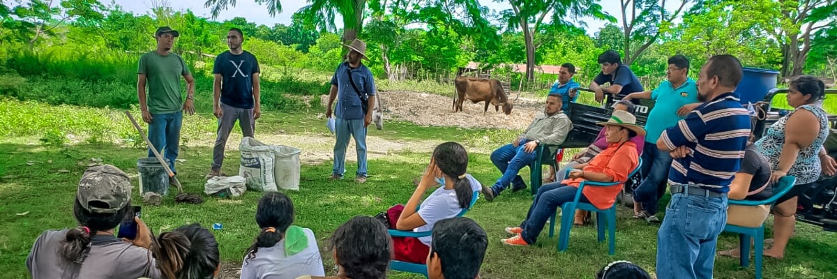 En Diamante de Sion, Jutiapa, Atlántida, Honduras, se desarrolló jornada de capacitación sobre agricultura orgánica