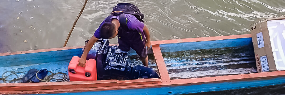 Organización ARUZA PIEN Dën  es beneficiada con motor fuera de borda