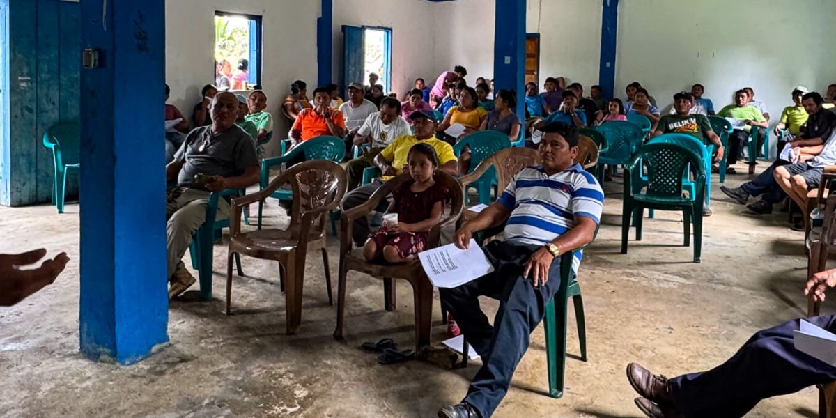 Comunidad de San Benito Poite en Belice avanza en el proceso de Consentimiento Previo, Libre e Informado (CPLI)